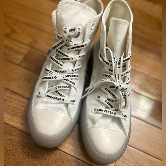 Converse CTAS HI ( white/clear/white) - Picture 3 of 7